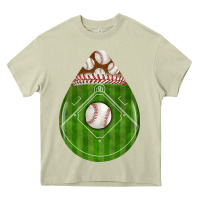 Mossy baseball and western roses teardrop Heavy Core Tee - BundleAndBundleShop