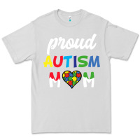 Dove Grey Proud Autism Mom Mothers Day Gift Autism Awareness Premium Tee - CowhideDigitalArt