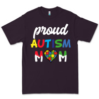 Plum Proud Autism Mom Mothers Day Gift Autism Awareness Premium Tee - CowhideDigitalArt