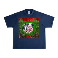 Navy christmas holstein Urban Heavy Tee - LillyAllenDesigns