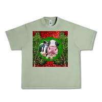Oil Green christmas holstein Urban Heavy Tee - LillyAllenDesigns