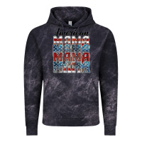Cloud Black american mama Vintage Hoodie - BarkalooDesign