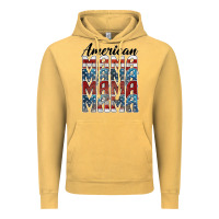 Vintage Mustard american mama Vintage Hoodie - BarkalooDesign