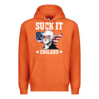 Carrot funny george washington suck it england Premium Hoodie - DesigneFamous