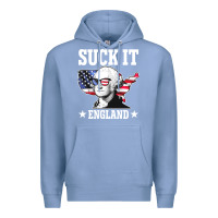 Colony Blue funny george washington suck it england Premium Hoodie - DesigneFamous