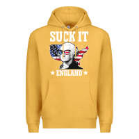 Mustard funny george washington suck it england Premium Hoodie - DesigneFamous