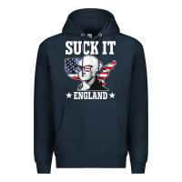 Navy funny george washington suck it england Premium Hoodie - DesigneFamous