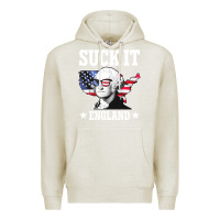 Oatmeal Heather funny george washington suck it england Premium Hoodie - DesigneFamous