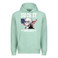 Seafoam funny george washington suck it england Premium Hoodie - DesigneFamous