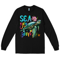 Black sea you soon with sea turtle Long Sleeve Tee - Artiststas