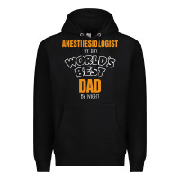 Black anesthesiologist by day worlds best dad by night fathers day Premium Hoodie - linhVisuals