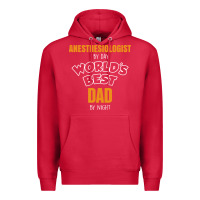 Cardinal anesthesiologist by day worlds best dad by night fathers day Premium Hoodie - linhVisuals