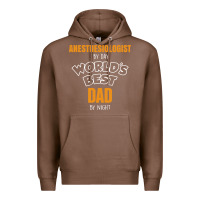 Chestnut anesthesiologist by day worlds best dad by night fathers day Premium Hoodie - linhVisuals