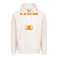 Pale Pink anesthesiologist by day worlds best dad by night fathers day Premium Hoodie - linhVisuals