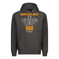 Smoke anesthesiologist by day worlds best dad by night fathers day Premium Hoodie - linhVisuals