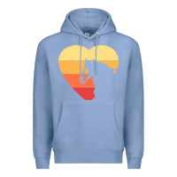 Colony Blue Vintage Heart Horse Equestrian | Horse lover Premium Hoodie - linhVisuals