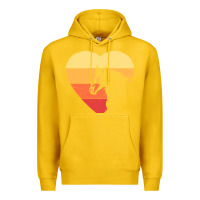 Lemon Vintage Heart Horse Equestrian | Horse lover Premium Hoodie - linhVisuals