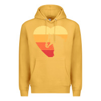 Mustard Vintage Heart Horse Equestrian | Horse lover Premium Hoodie - linhVisuals