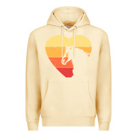 Pina Colada Vintage Heart Horse Equestrian | Horse lover Premium Hoodie - linhVisuals