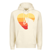 Sandshell Vintage Heart Horse Equestrian | Horse lover Premium Hoodie - linhVisuals