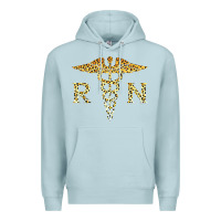 Blue Mist rn registered nurse leopard lovely nursing student t shirt Premium Hoodie - linhVisuals