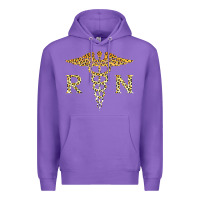Purple rn registered nurse leopard lovely nursing student t shirt Premium Hoodie - linhVisuals