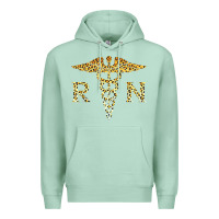 Seafoam rn registered nurse leopard lovely nursing student t shirt Premium Hoodie - linhVisuals