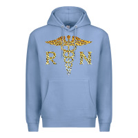Colony Blue rn registered nurse leopard lovely nursing student t shirt Premium Hoodie - linhVisuals