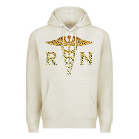 Oatmeal Heather rn registered nurse leopard lovely nursing student t shirt Premium Hoodie - linhVisuals