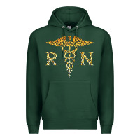 Sports Green rn registered nurse leopard lovely nursing student t shirt Premium Hoodie - linhVisuals