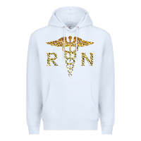 White rn registered nurse leopard lovely nursing student t shirt Premium Hoodie - linhVisuals