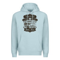 Blue Mist labyrinth words Premium Hoodie - linhVisuals