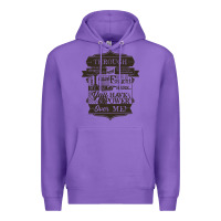 Purple labyrinth words Premium Hoodie - linhVisuals