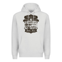 Dove Grey labyrinth words Premium Hoodie - linhVisuals