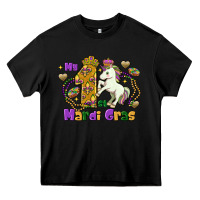 Black my first mardi gras unicorn Heavy Core Tee - FaDigitalArtStudio