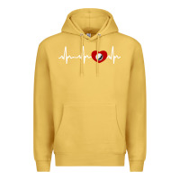 Antique Gold my heart beats for golf Premium Hoodie - linhVisuals