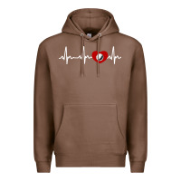 Chestnut my heart beats for golf Premium Hoodie - linhVisuals