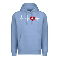 Colony Blue my heart beats for golf Premium Hoodie - linhVisuals