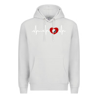 Dove Grey my heart beats for golf Premium Hoodie - linhVisuals
