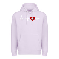 Lilac my heart beats for golf Premium Hoodie - linhVisuals