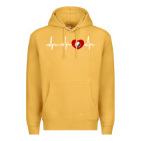 Mustard my heart beats for golf Premium Hoodie - linhVisuals