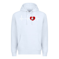 White my heart beats for golf Premium Hoodie - linhVisuals