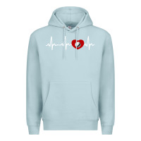 Blue Mist my heart beats for golf Premium Hoodie - linhVisuals