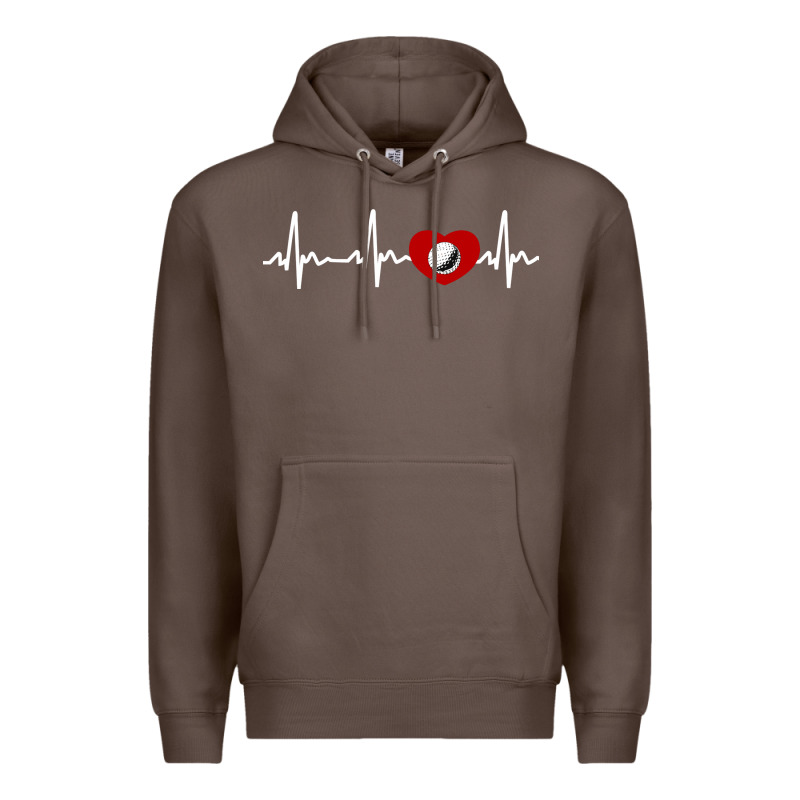 My Heart Beats For Golf Premium Hoodie by linhVisuals | Teevron