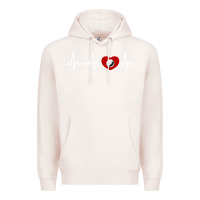 Pale Pink my heart beats for golf Premium Hoodie - linhVisuals