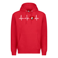 Red my heart beats for golf Premium Hoodie - linhVisuals