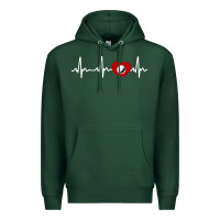 Sports Green my heart beats for golf Premium Hoodie - linhVisuals