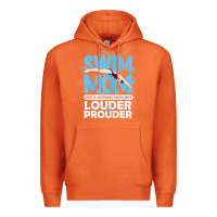 Carrot womens swimmer swim mom louder prouder sports mother t shirt t shirt Premium Hoodie - linhVisuals