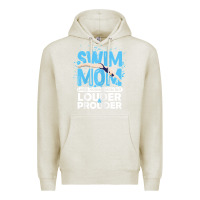 Oatmeal Heather womens swimmer swim mom louder prouder sports mother t shirt t shirt Premium Hoodie - linhVisuals