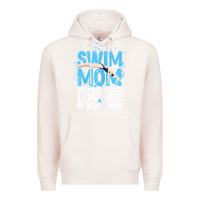 Pale Pink womens swimmer swim mom louder prouder sports mother t shirt t shirt Premium Hoodie - linhVisuals